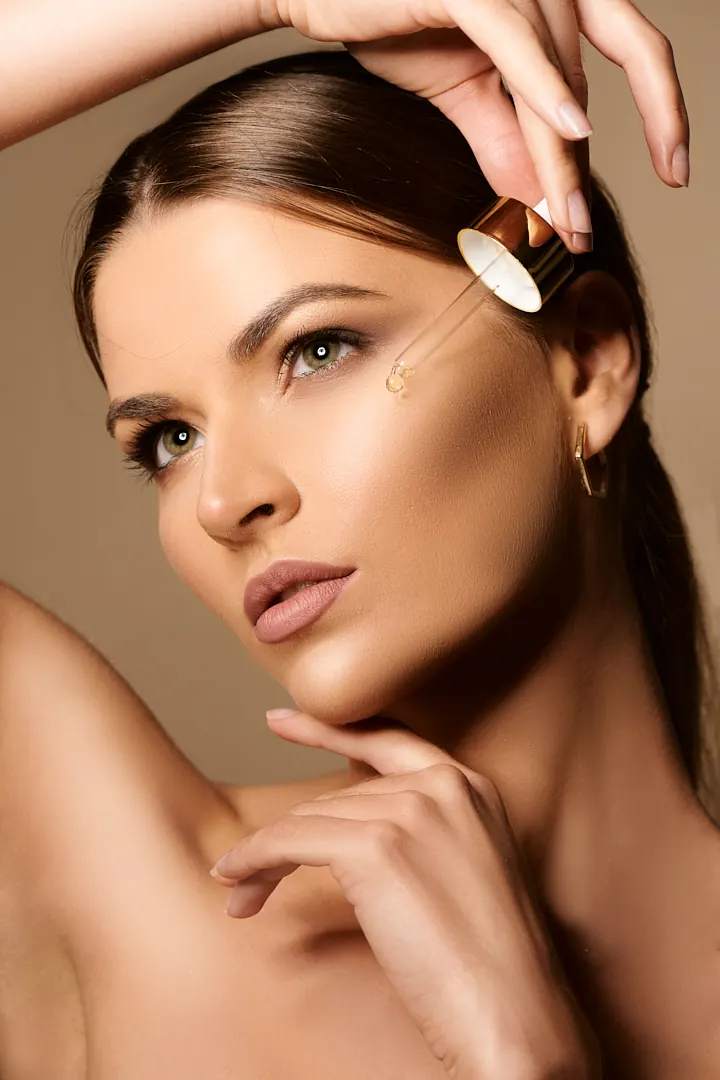 Zweite Beauty-Aufnahme von Iman.